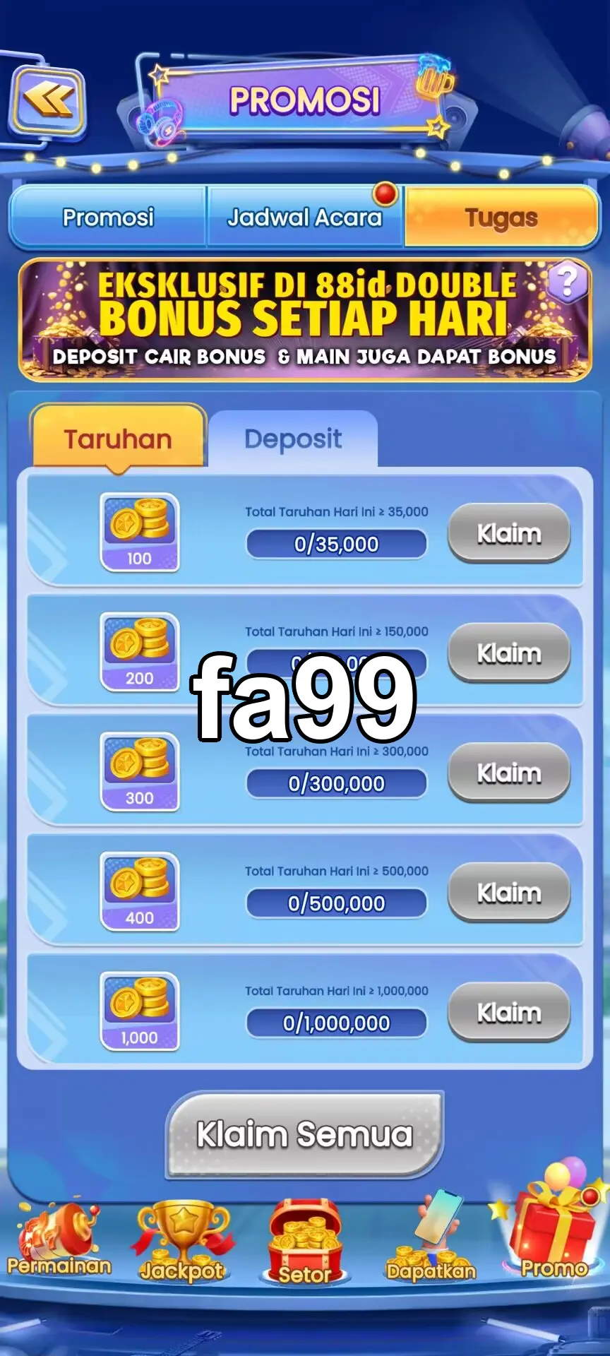 fa99 Masuk